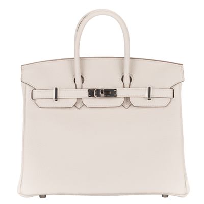 Herm&egrave;s Birkin 25 cm Togo Mushroom Palladium Hardware