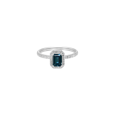 Helena Joy Mila Blue White Gold Diamond Ring