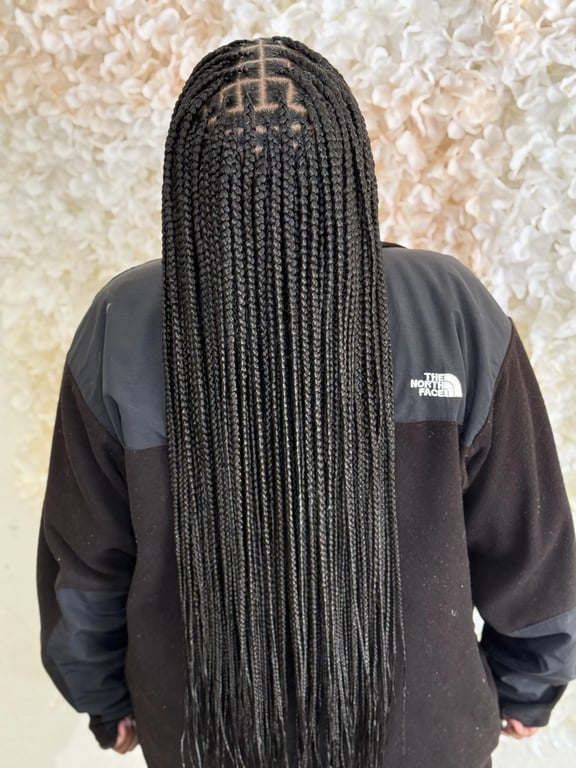 Fresh box braids hairstyle