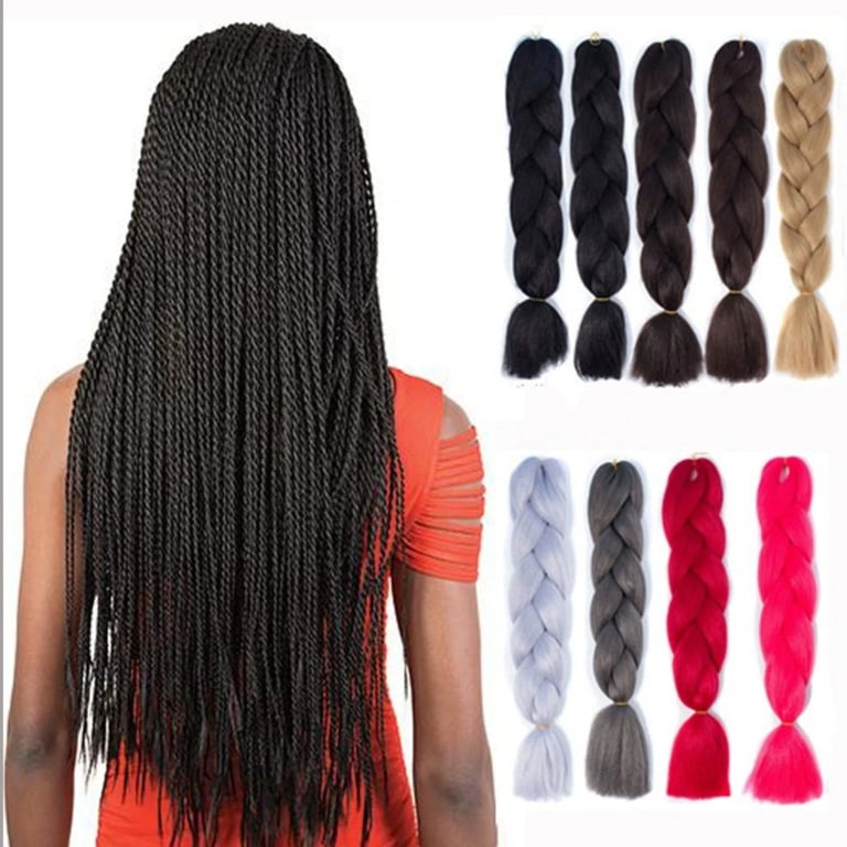 Close-up of Kanekalon hair texture