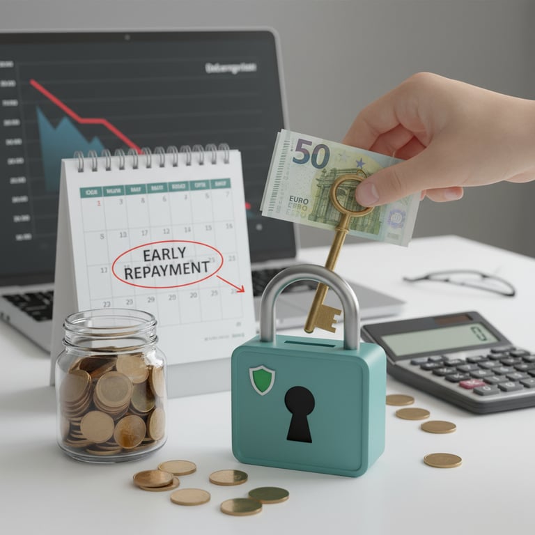 소액대출 후 중도 상환 수수료 아끼기