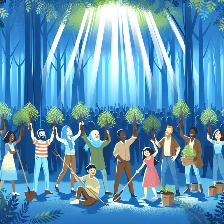 공공산림가꾸기 푸른 숲을 가꾸고 환경 보호에 동참하세요!