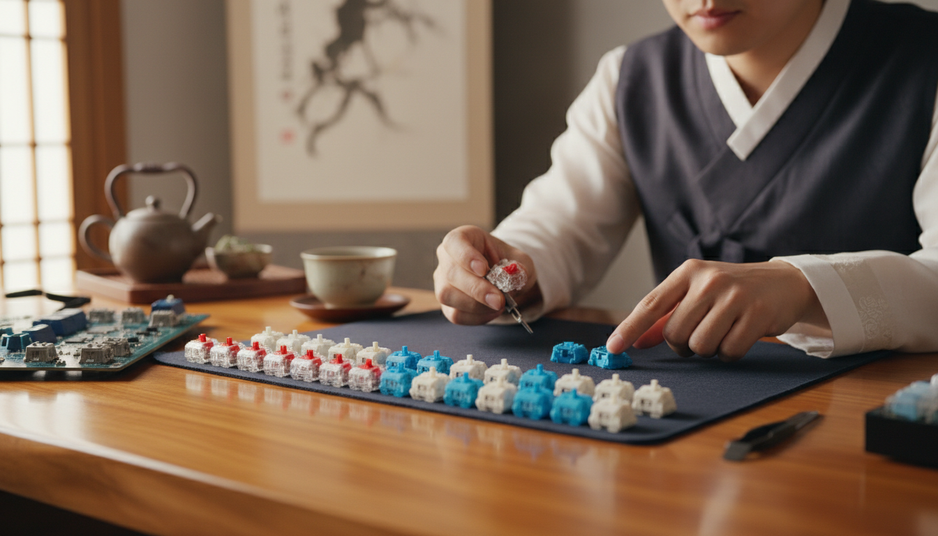 기계식 키보드 스위치의 4가지 기본 유형