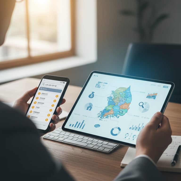 지자체별 소액 금융 지원 사업 찾는 법