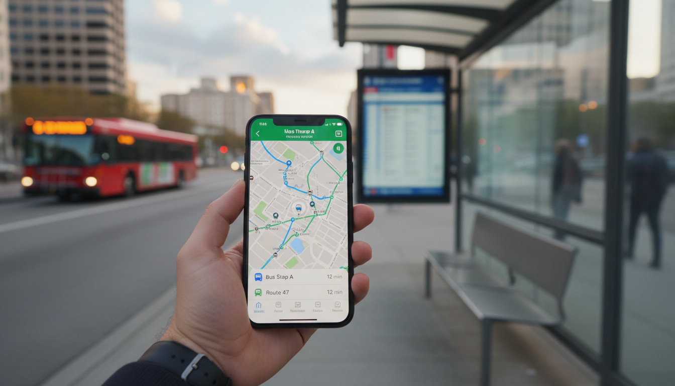 필수 버스 앱 설치하기