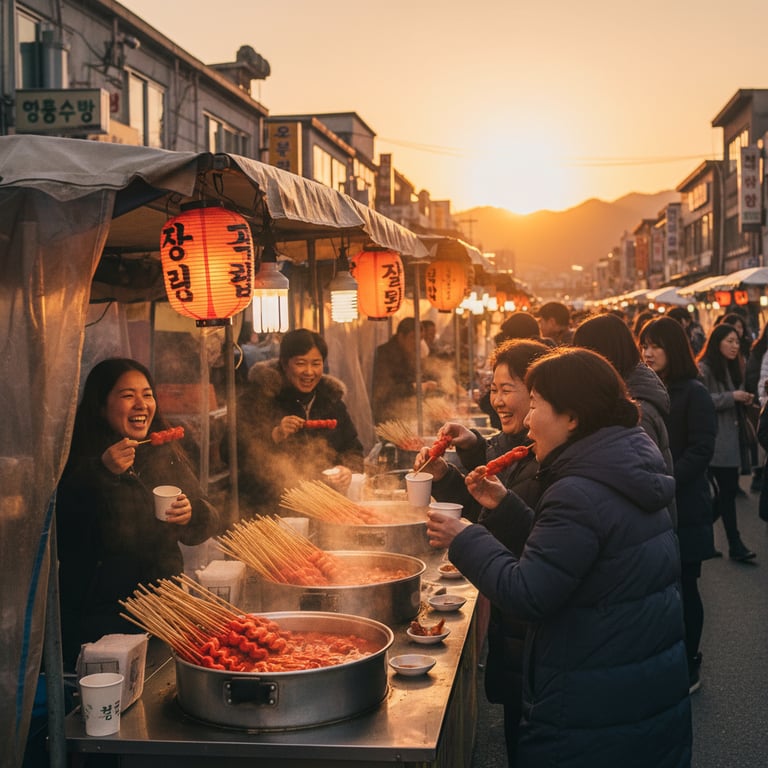 25개의 포장마차가 선사하는 다채로운 먹거리의 세계