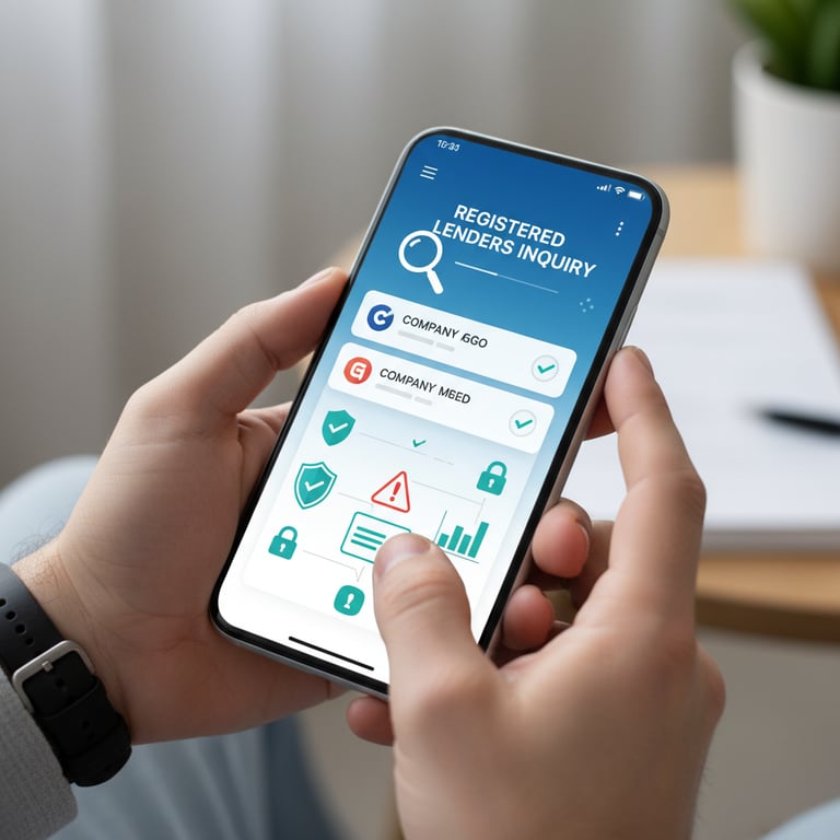 소액대출 사기 예방 위한 등록업체 조회