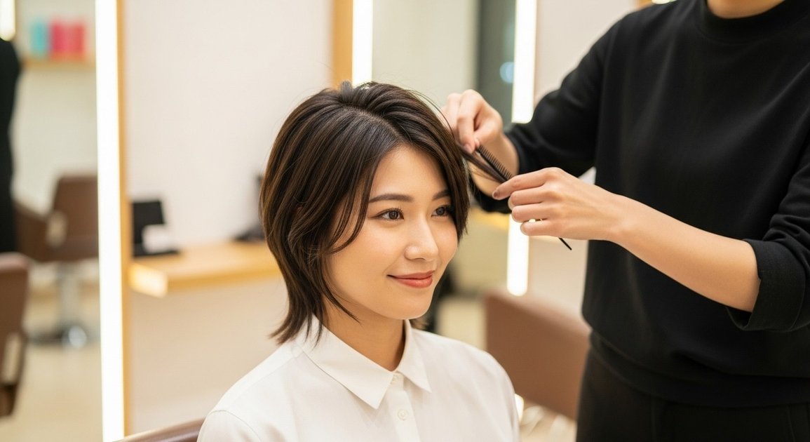 단발 레이어드컷, 세련미와 볼륨감을 동시에