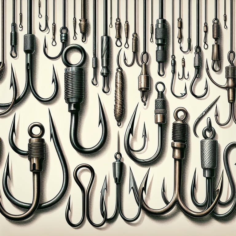 낚시바늘 사이즈별 대상어종 정리