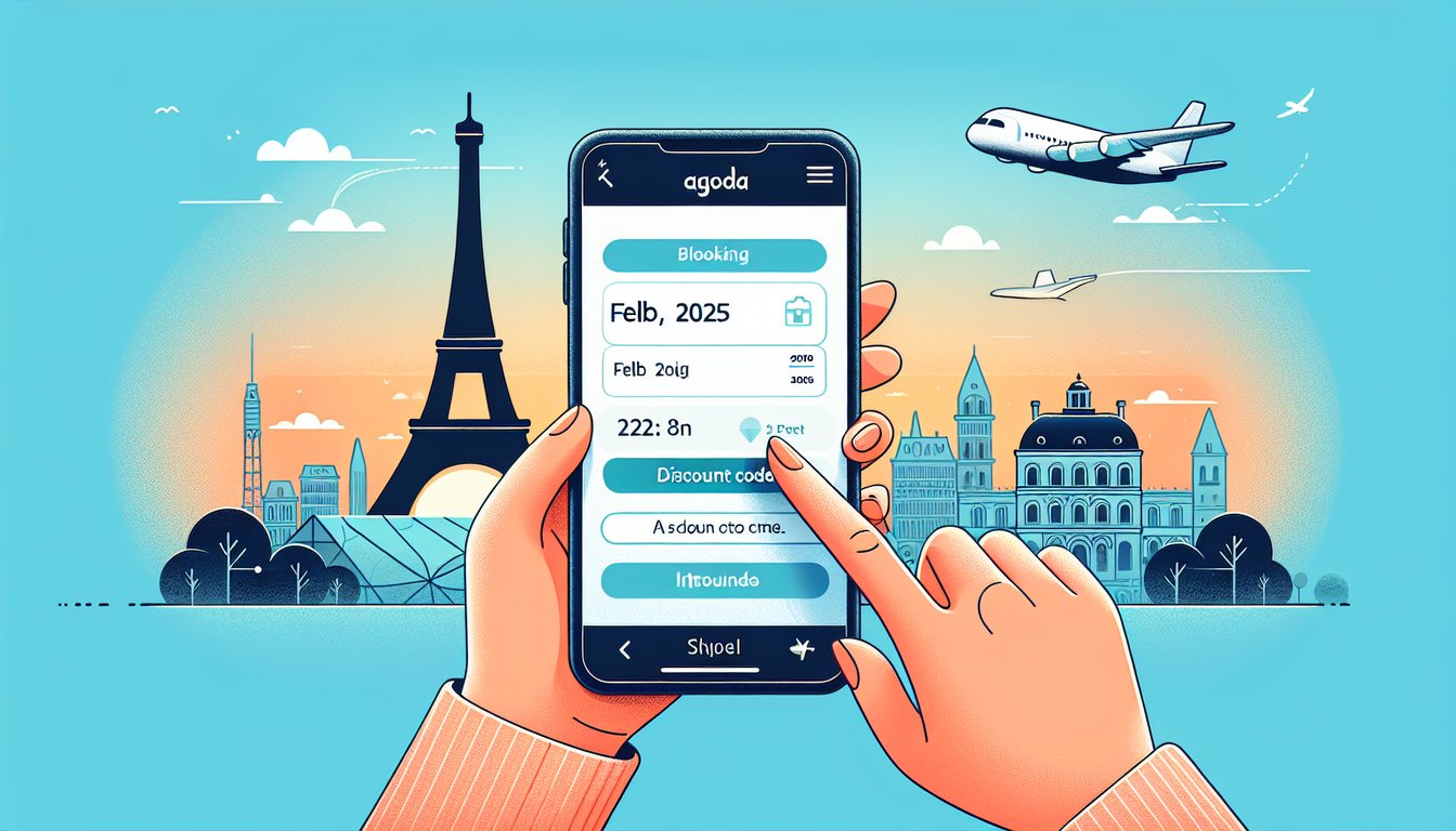 2025년 2월에 떠나는 파리 여행을 아고다 할인코드 사용하기