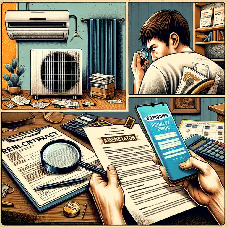 삼성에어컨 렌탈 위약금 확인 방법
