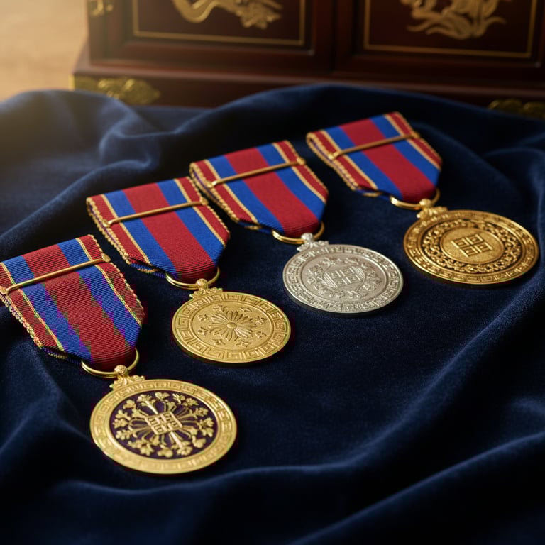 11가지 훈장마다 숨겨진 5단계 등급의 비밀