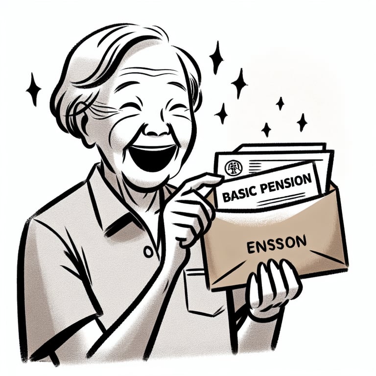 우리 부모님 용돈, 정부가 챙겨드려요! 만 65세 이상 기초연금