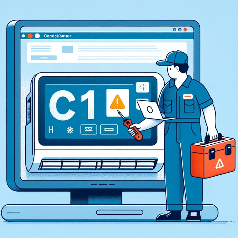 삼성에어컨 c1 코드 반복 시 점검 항목