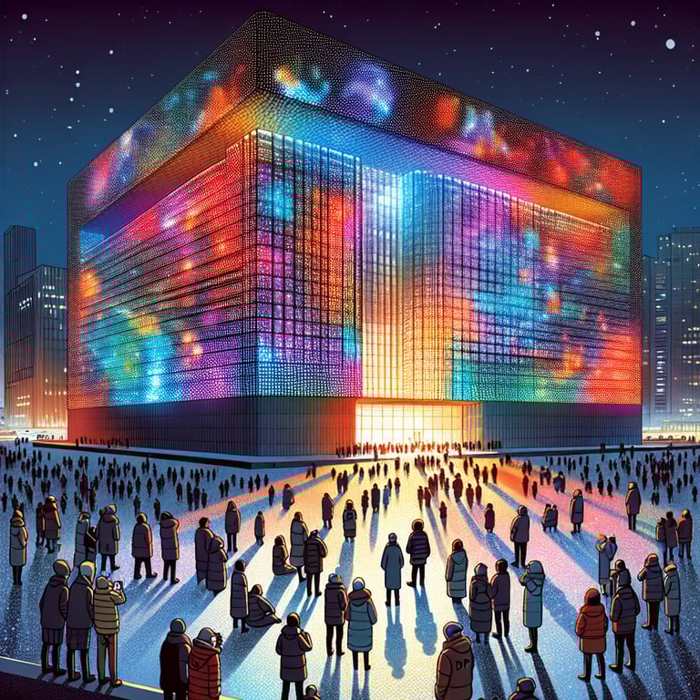 DDP 서울라이트 2024 겨울 5명의 아티스트가 선사하는 희망의 미디어 파사드