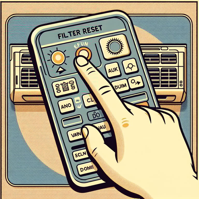 삼성 시스템에어컨 필터리셋 순서 요약
