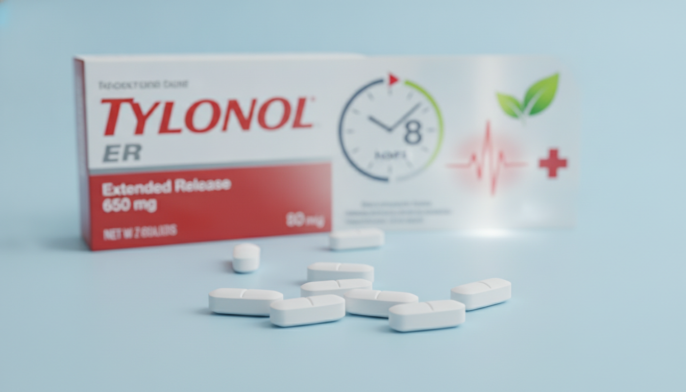 타이레놀 이알 서방정 650mg 효능｜복용법·8시간 간격·부작용 총정리