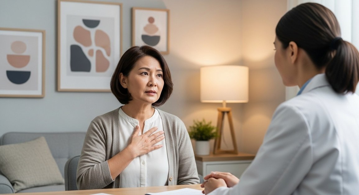 갱년기 가슴통증, 도대체 왜 나타날까요