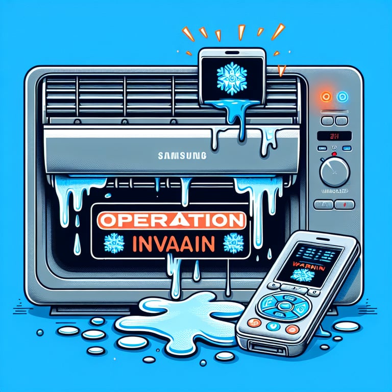 삼성에어컨 조작무효 경고 원인 진단