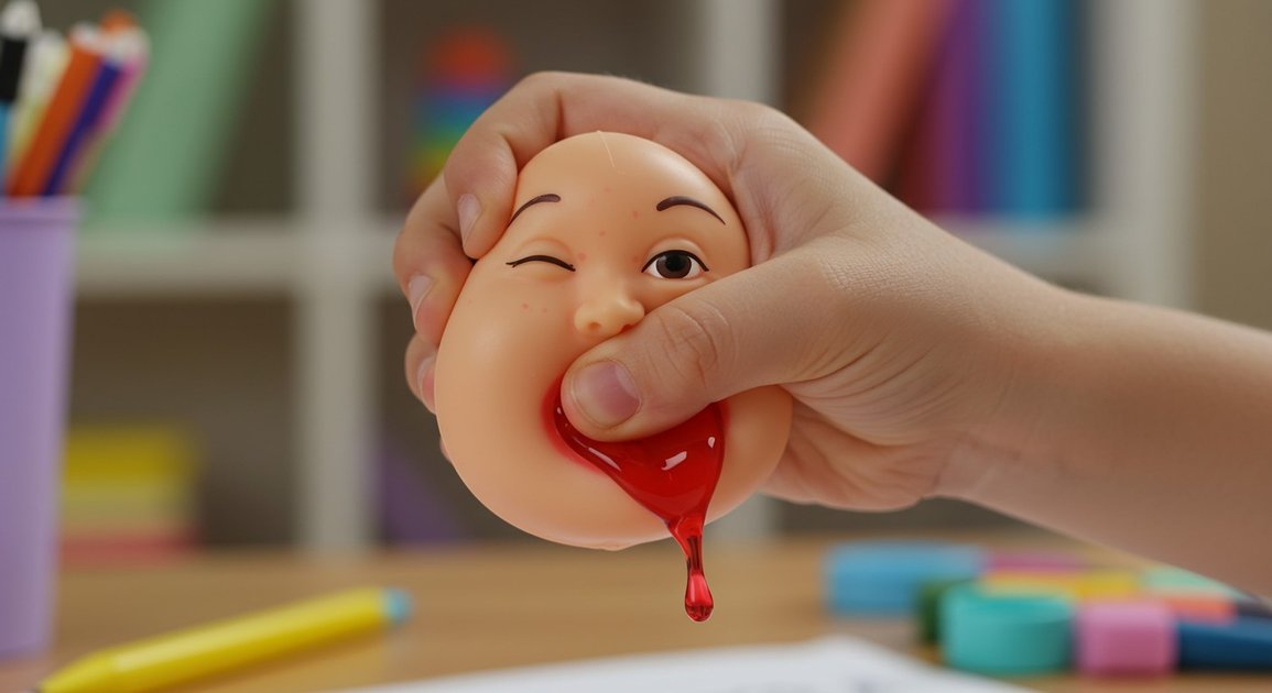 논란의 중심, 여드름 짜기 장난감 파헤치기