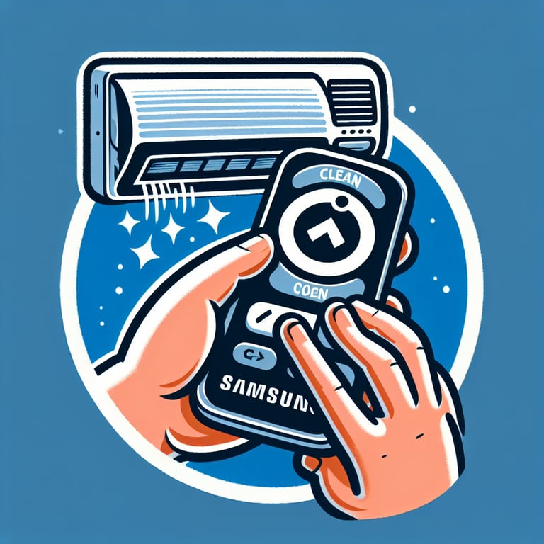 삼성에어컨 청정모드 해제 순서