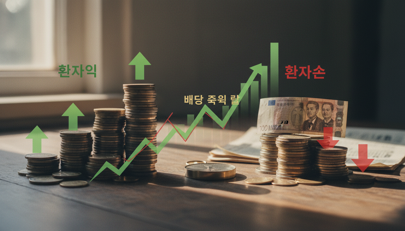 환차익 vs 환차손 환율 변동이 배당 수익률에 미치는 영향