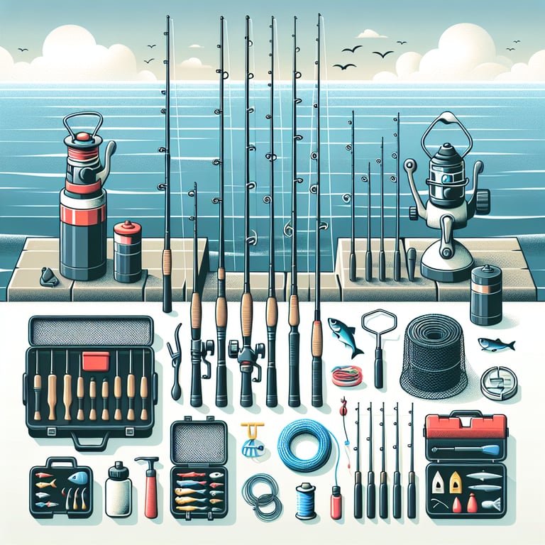초보자용 바다낚시 장비 셋팅 방법