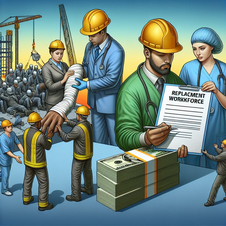 산재근로자 대체인력지원 사업 안내