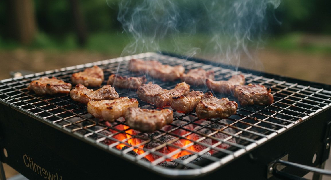 캠핑의 꽃 숯불 고기 맛있게 굽는 비법