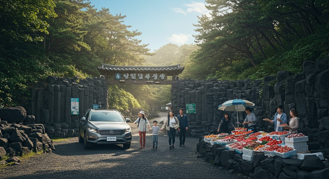 첫째 날, 제주의 서부와 제주시 탐방