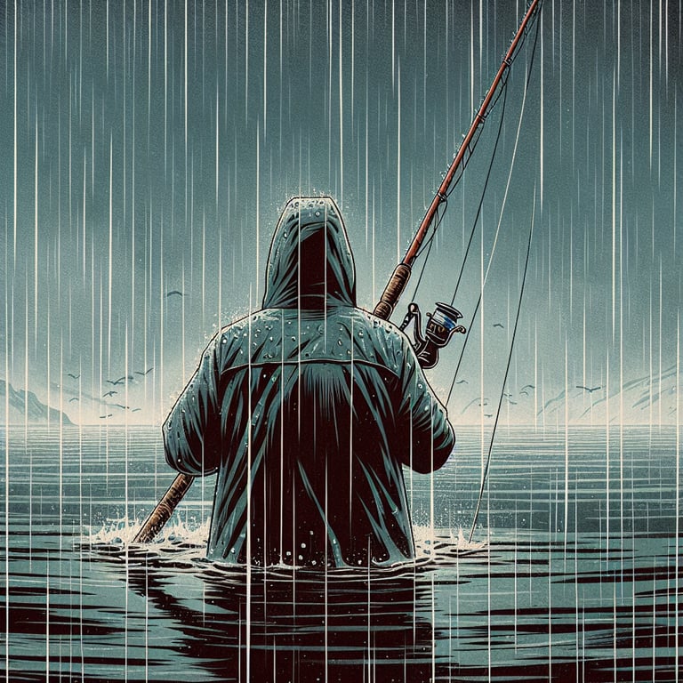 장마철 낚시, 안전과 전략