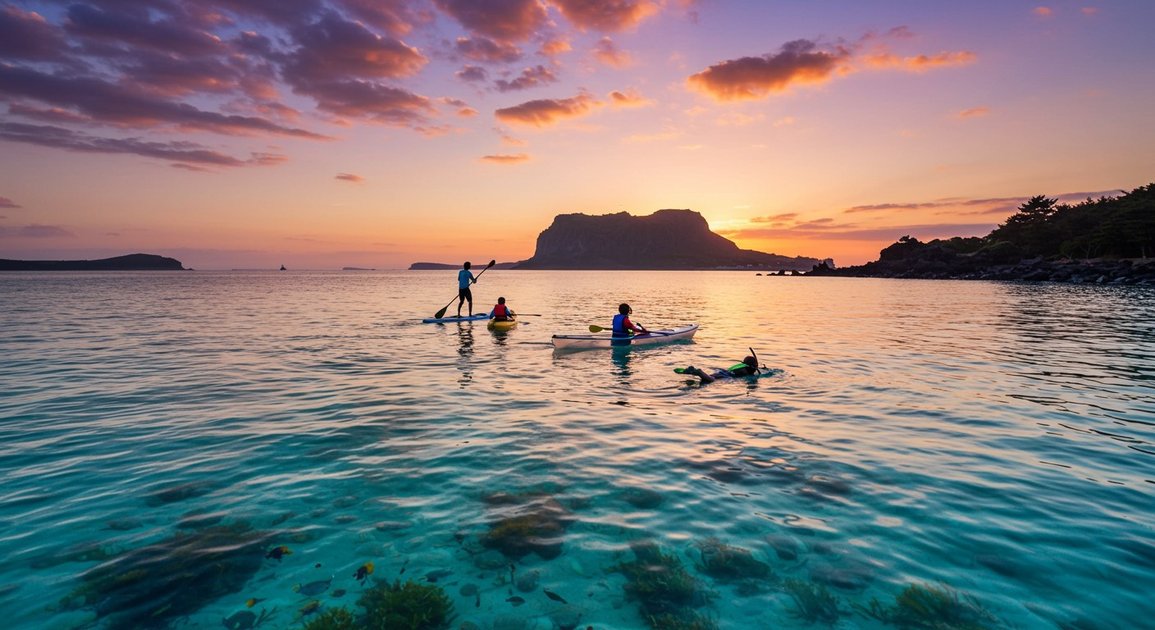 에메랄드빛 바다를 즐기는 해양 액티비티