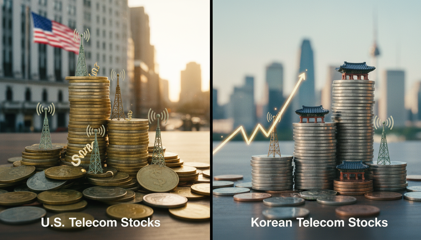 미국 통신주 vs 한국 통신주 배당 투자 매력도 비교