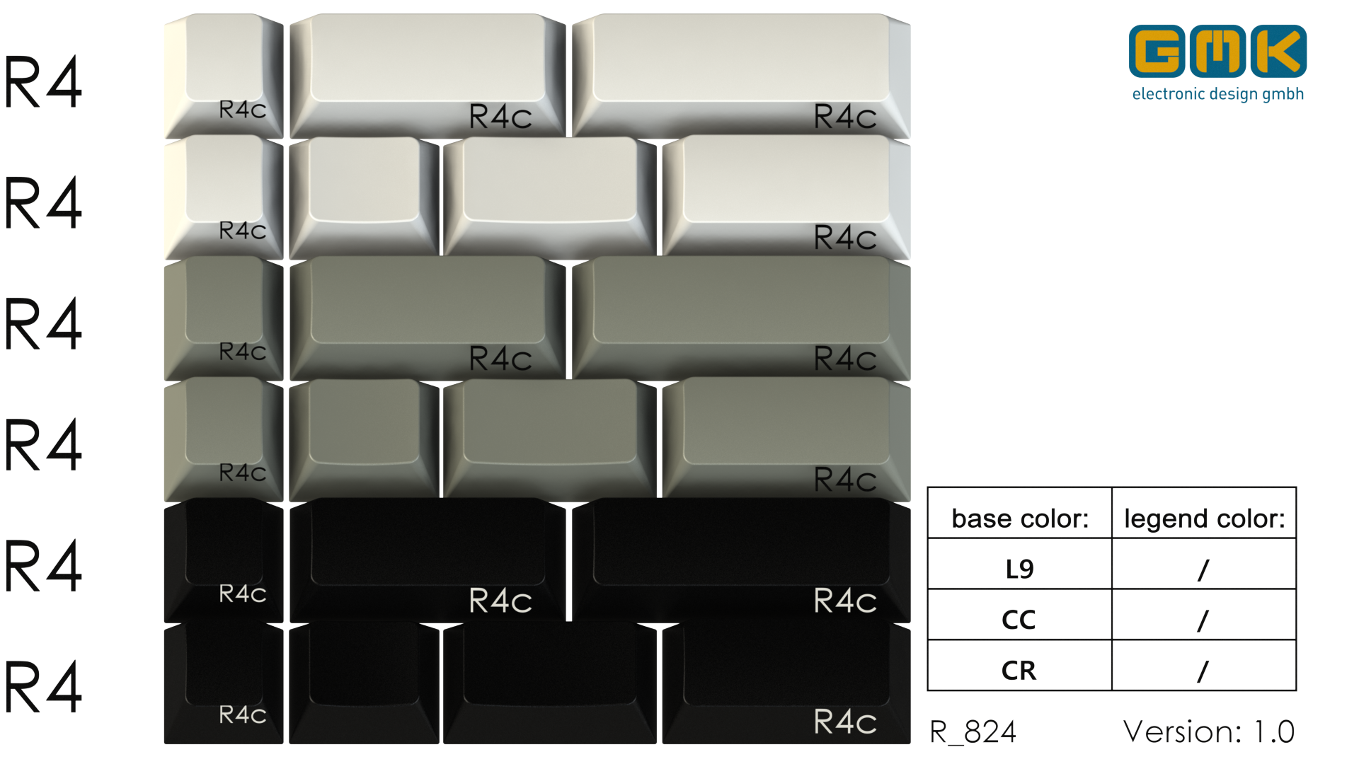 GMK OG Spacekeys - CC/CR/L9 split spacebars - Complete! image 3
