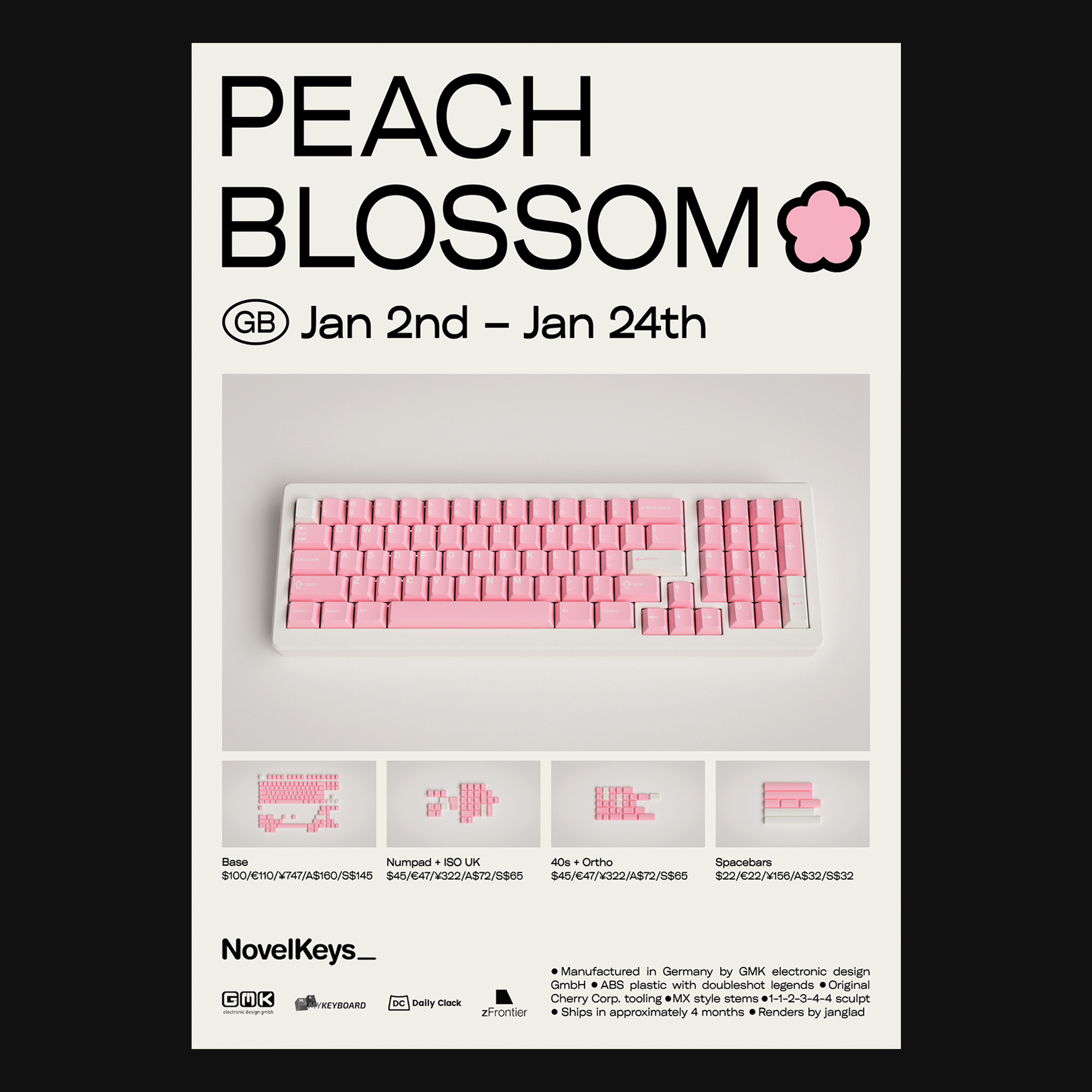 GMK Peach Blossom (Completed)