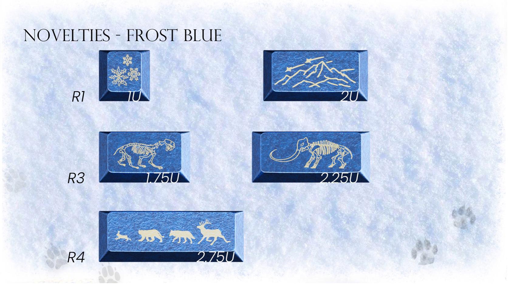 Awekeys Full Metal Keycaps Set: Wild Ice - Live Now image 8