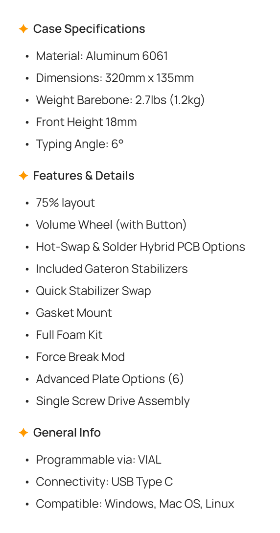 Simple 75 Keyboard - Volume Wheel, Hybrid PCB | Limited Group Buy image 12