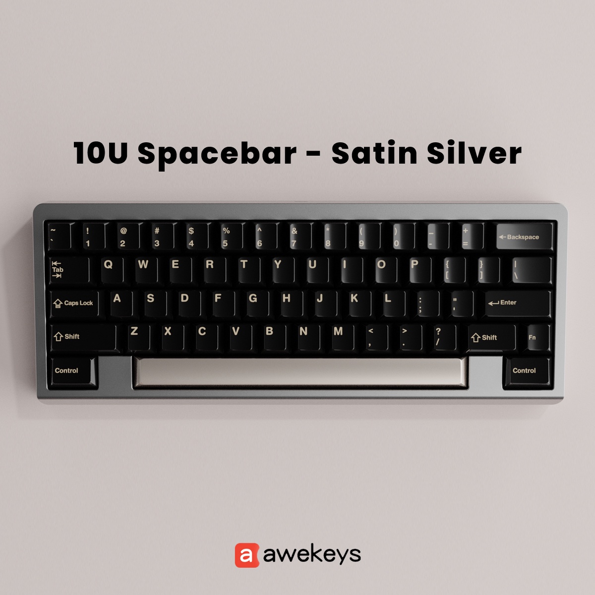 Awekeys Metal 10u Spacebar - 4 Color Options - Vendor & Price Update image 5