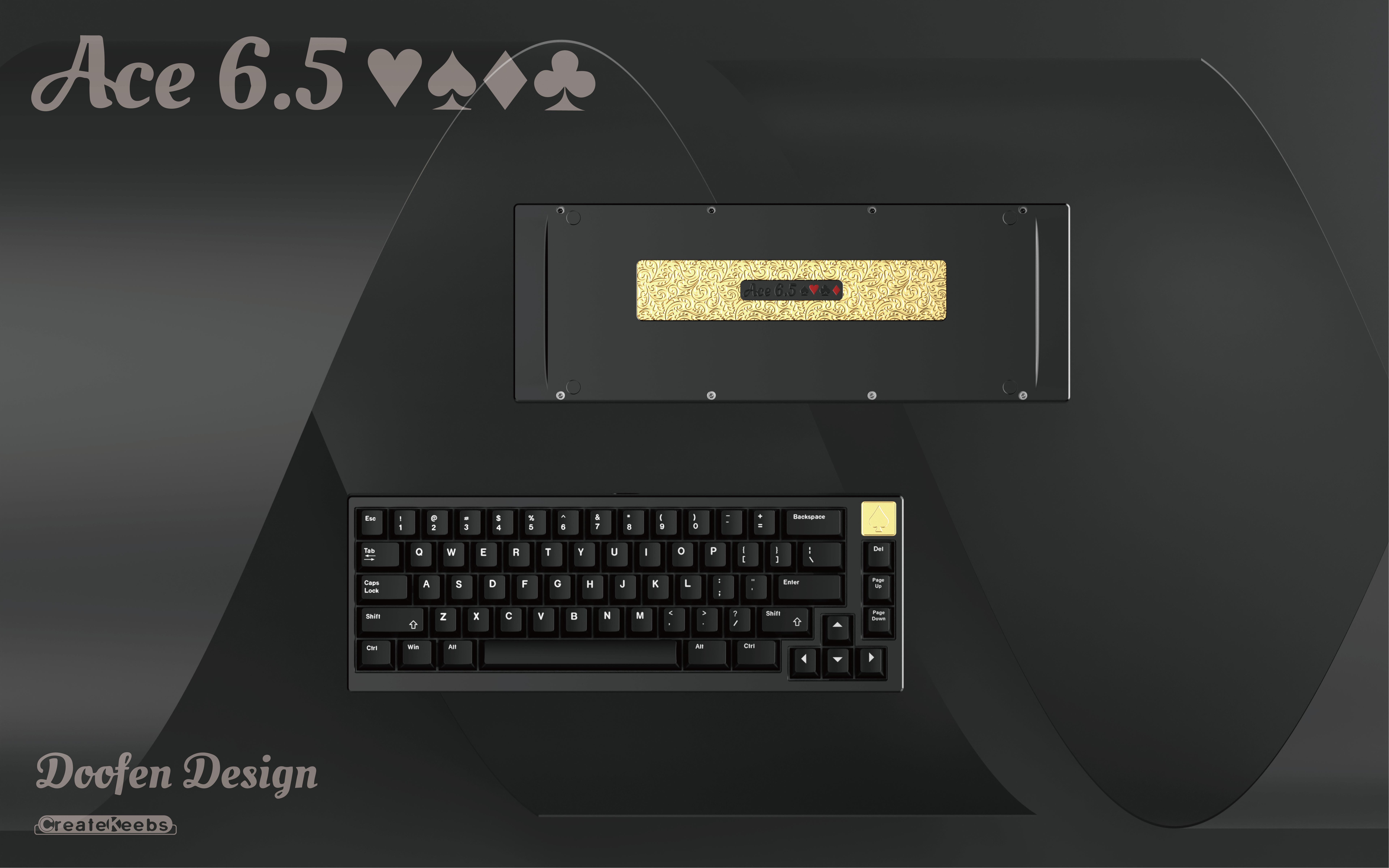 Ace6.5--65% Keyboard,Ceatekeebs 2023 new work image 5