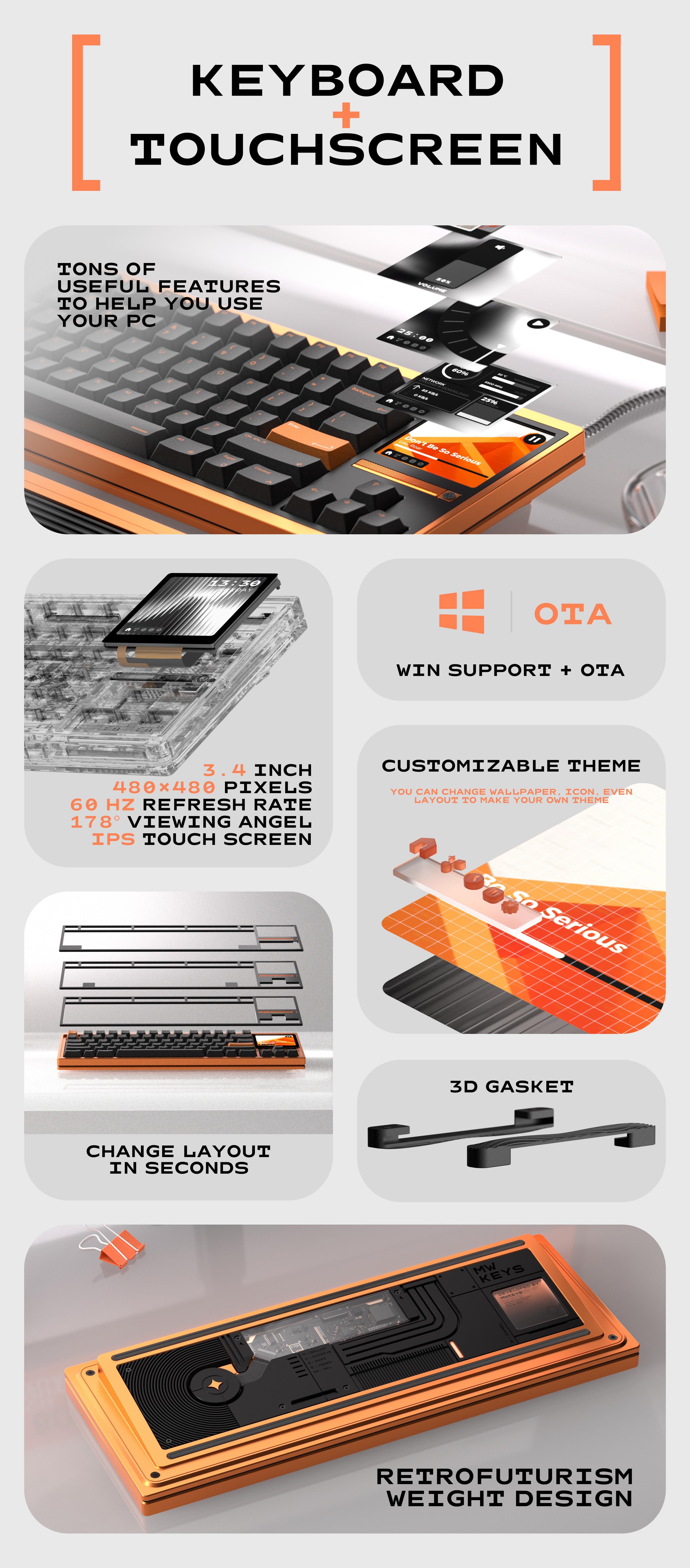 MASS 80: The Smartest Keyboard with Interactive Screen [GB live!] image 2