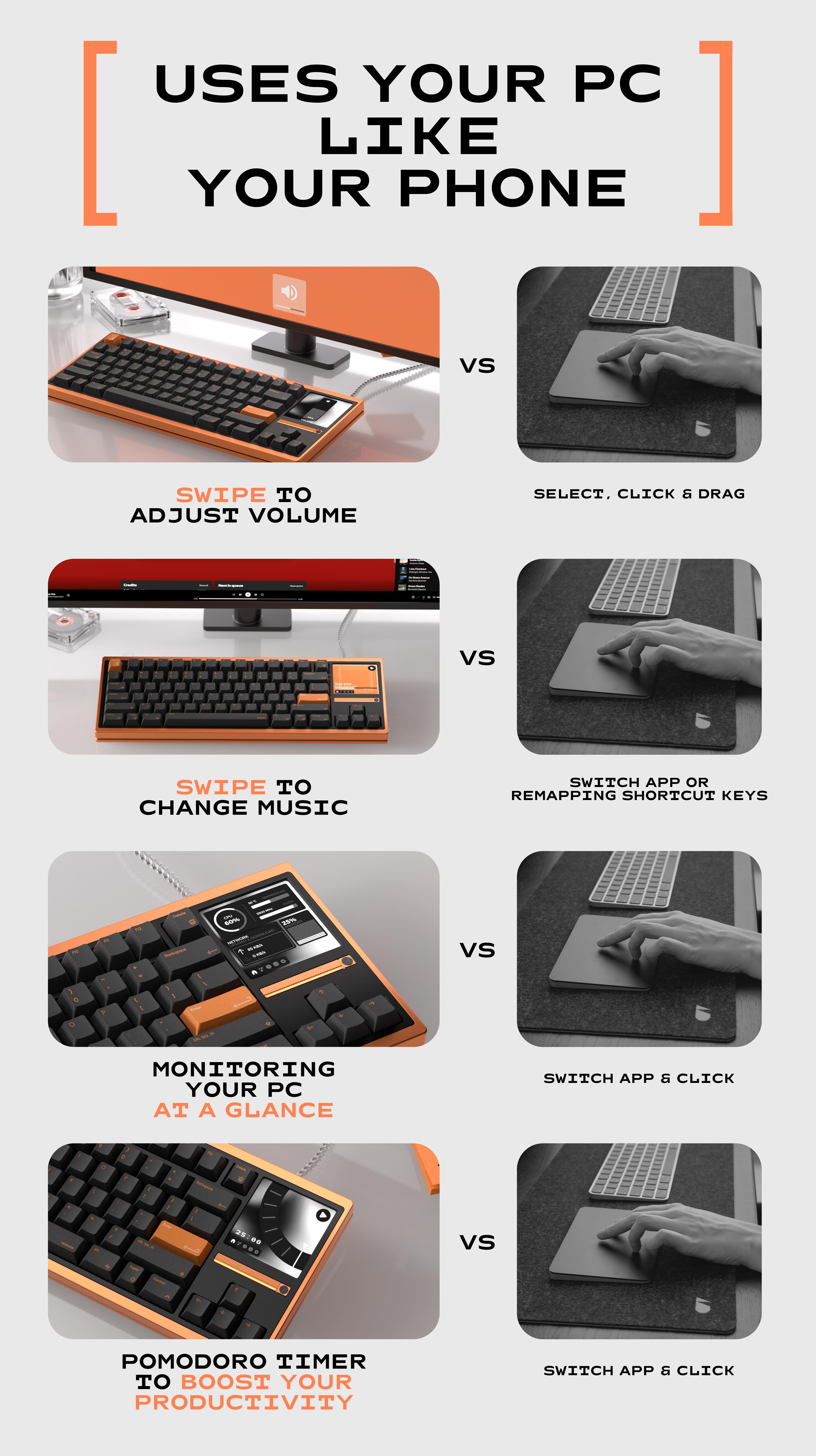 MASS 80: The Smartest Keyboard with Interactive Screen [GB live!] image 3