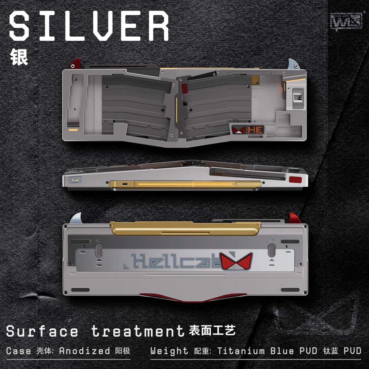 Owlab HellCat Alice Mech-01 – Limited Ergonomic Keyboard (Oceania Vendor) image 4