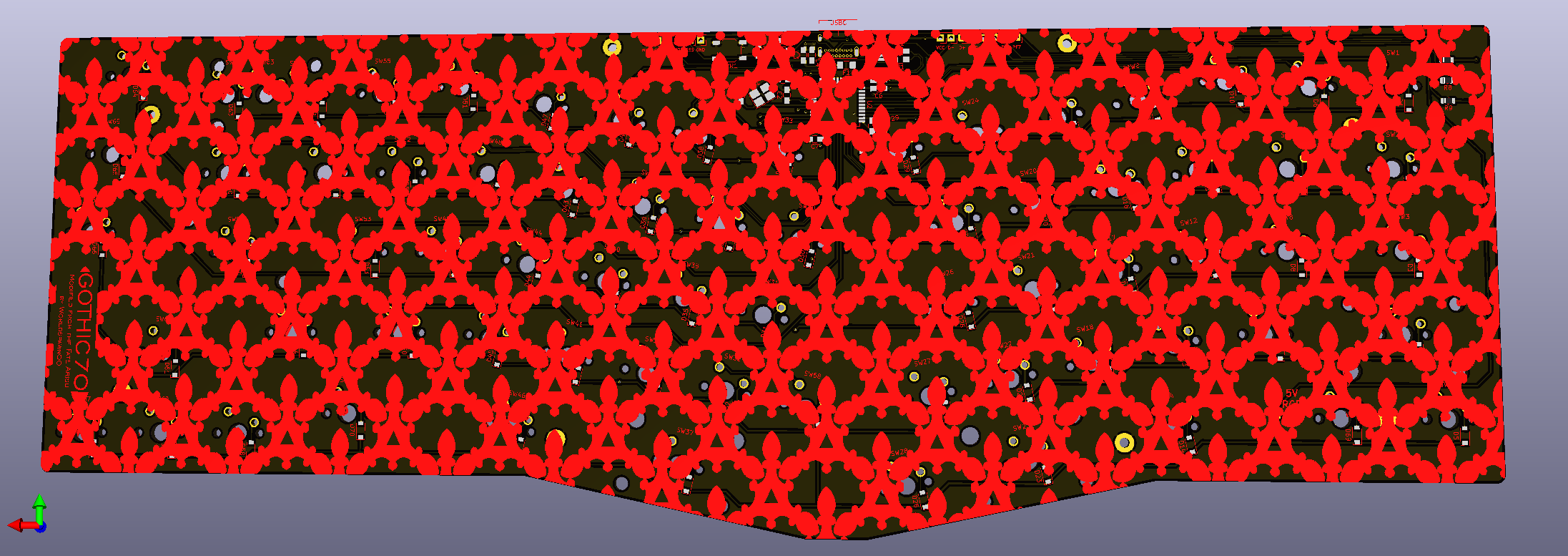 Gothic70/50 - Alice style board with arrow keys R3 starting soon image 11