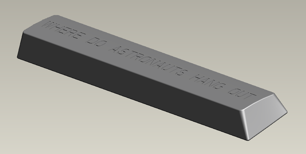 Stainless Steel or Aluminum SpaceBar image 2