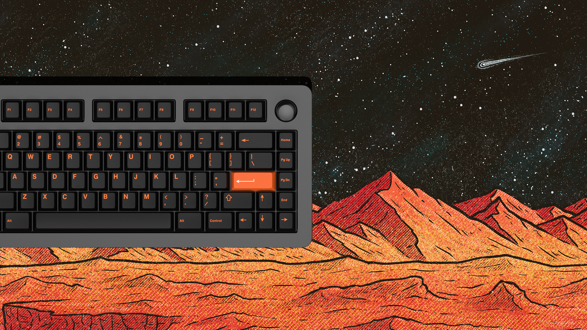 "A Martian View" Deskmat Collection | Extras In Stock image 8