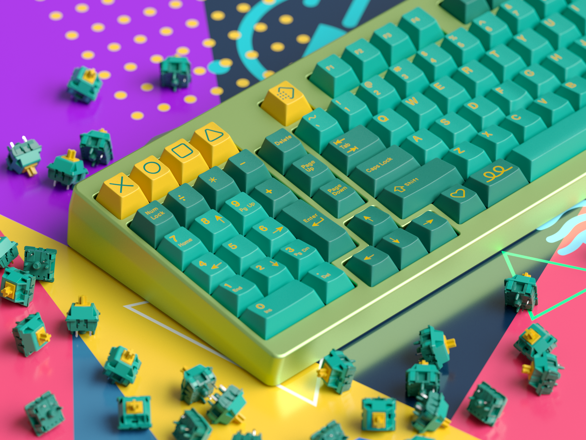 GMK Baltic and Gateron x Baltic Ink v2 switch (GB closed) image 15