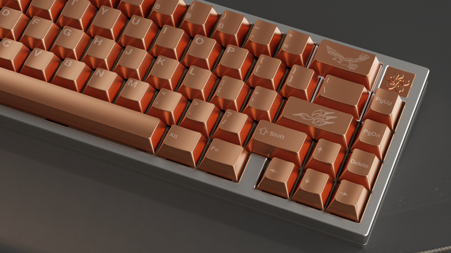 Awekeys Metal Keycaps Set | The Copper Eagle image 7