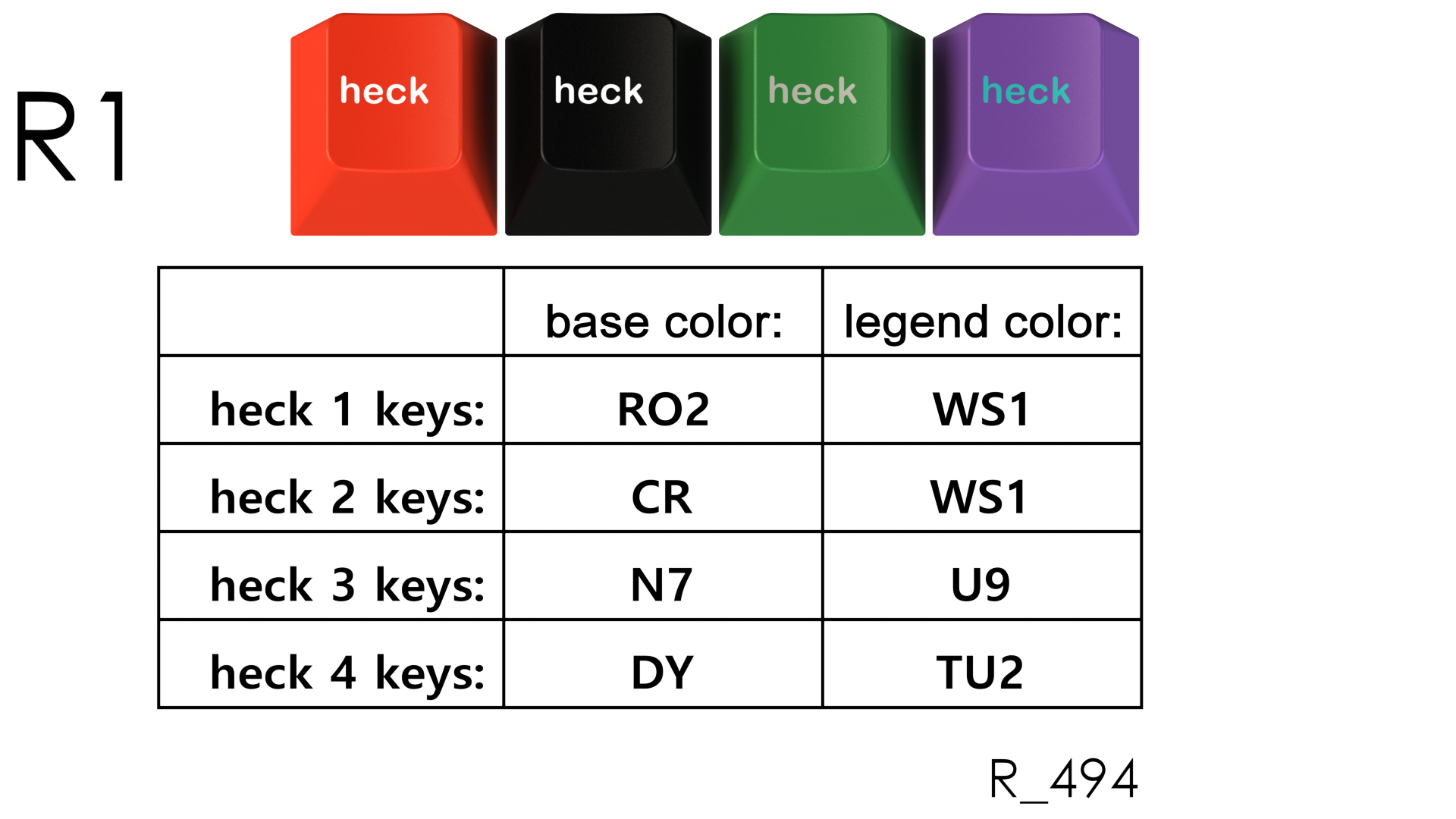 GMK Heck-keys - Complete