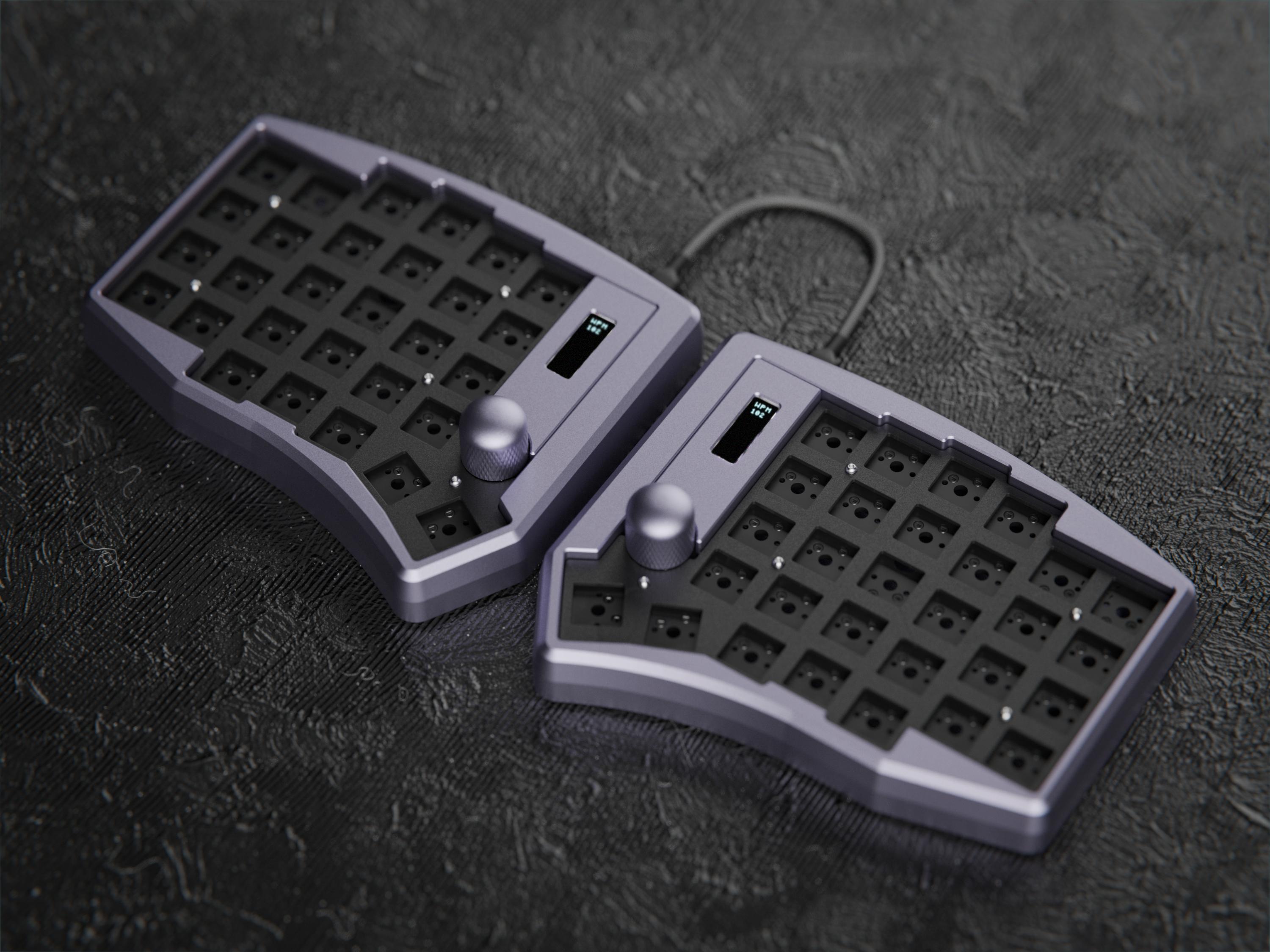 Link - Column-staggered split keyboard based on the Sofle58 v2 [Updated!]