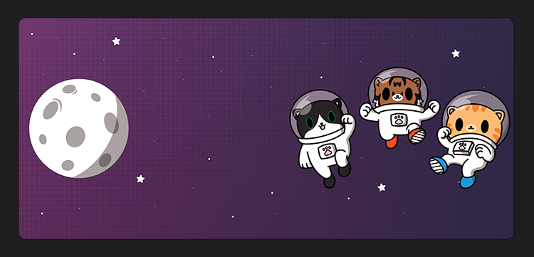 CosmiCat Deskmat Group Buy - Cats in Space..space...space.. image 8